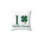 I Clover North Haven Spun Polyester Square Pillow