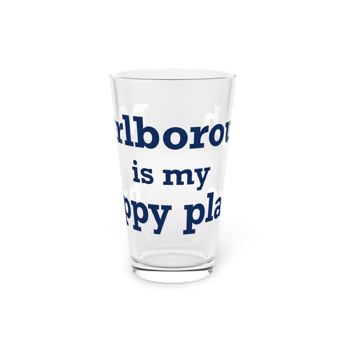 Marlborough is My Happy Place Pint Glass, 16oz