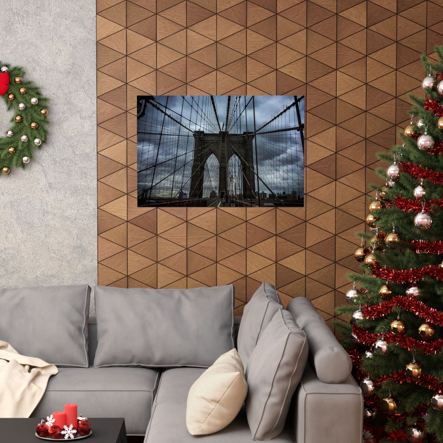 In the middle of the bridge Matte Horizontal Posters