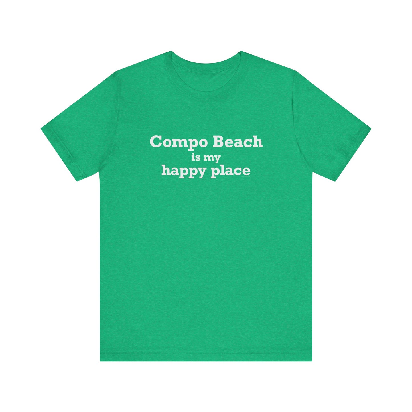 Compo Beach Is My Happy Place Unisex Jersey Short Sleeve T-Shirt