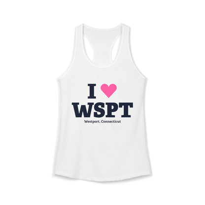 I Heart WSPT Women's Ideal Racerback Tank Top