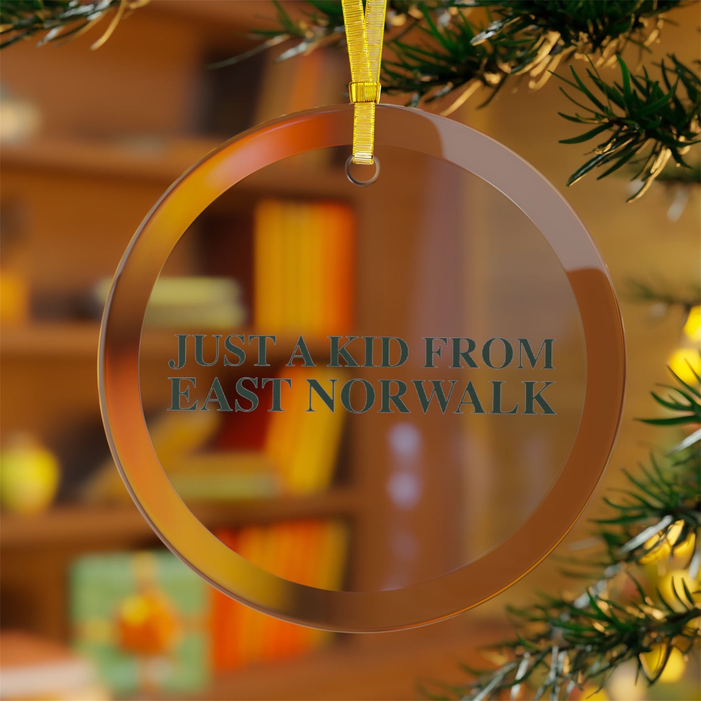 Just a kid from East Norwalk Glass Ornaments