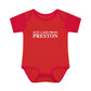 Just a kid from Preston Infant Baby Rib Bodysuit