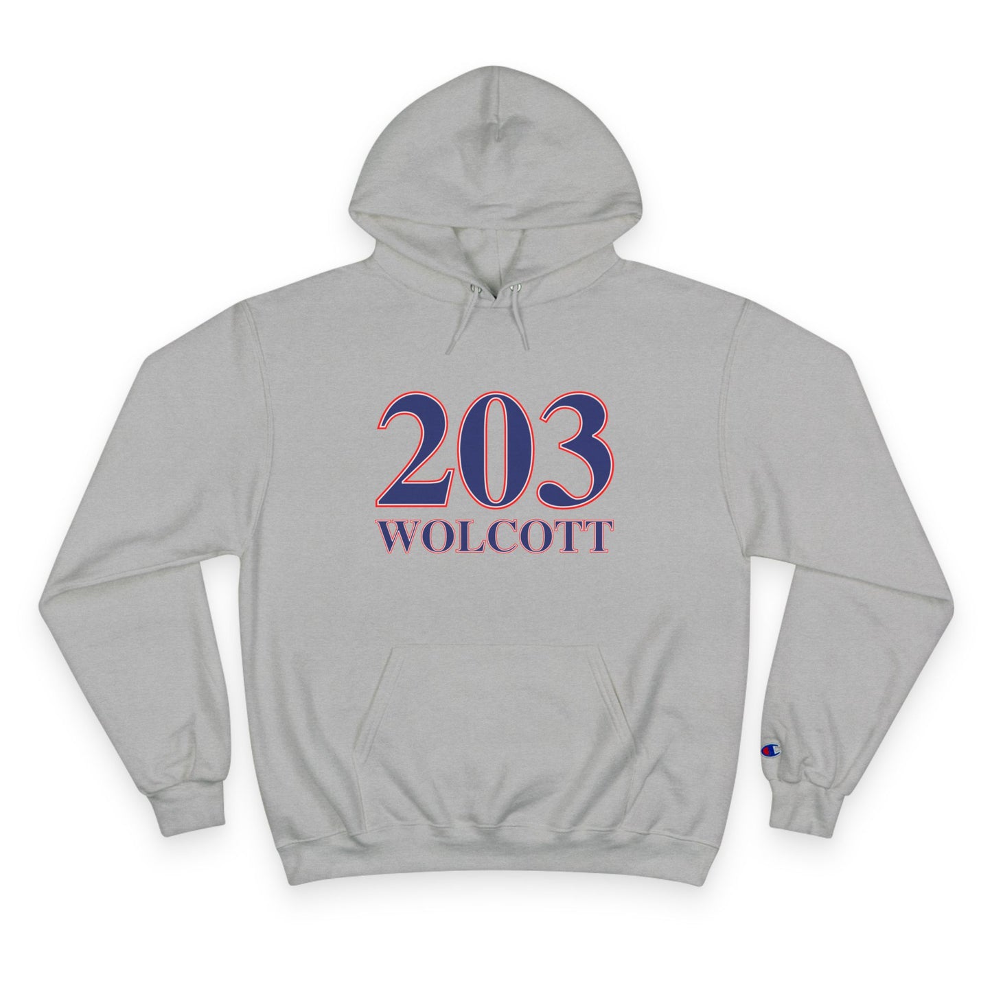 203 Wolcott Red White & Blue Champion Hoodie