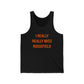 I Really Really Miss Ridgefield Unisex Jersey Tank Top