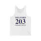 Milford 203 Connecticut Unisex Jersey Tank