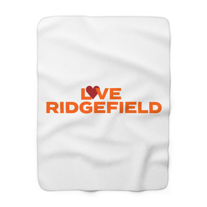 Love Ridgefield Sherpa Fleece Blanket