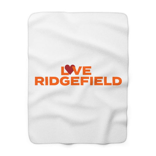 Love Ridgefield Sherpa Fleece Blanket