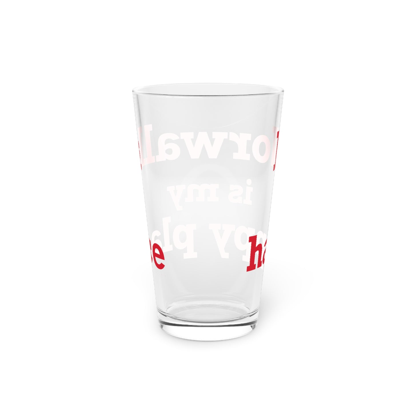 Norwalk is my Happy Place Pint Glass, 16oz