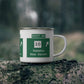 Vintage WCP Exit 60 Sign Enamel Camping Mug