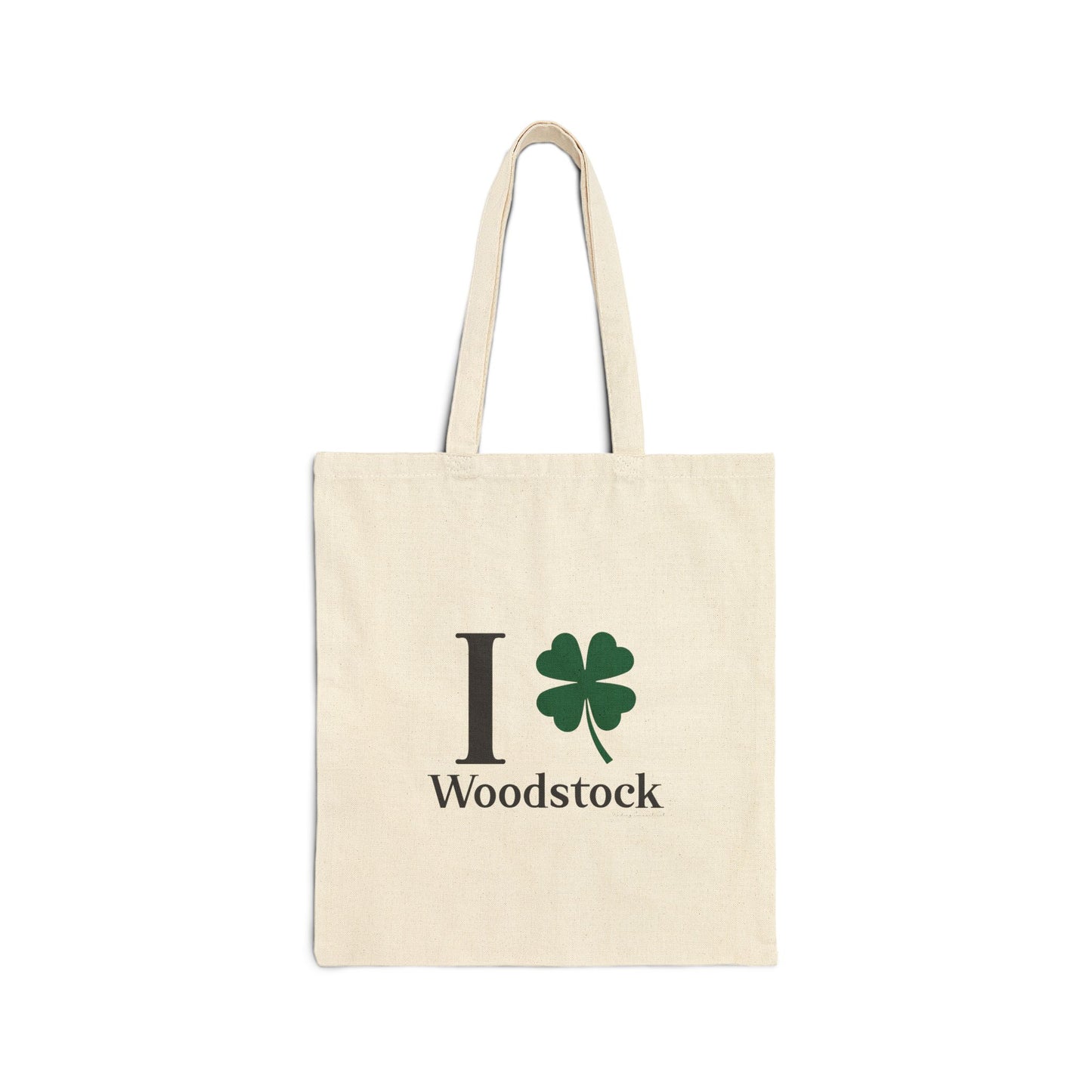 I Clover Woodstock Cotton Canvas Tote Bag