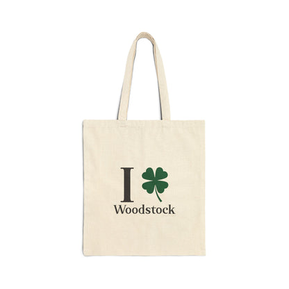 I Clover Woodstock Cotton Canvas Tote Bag