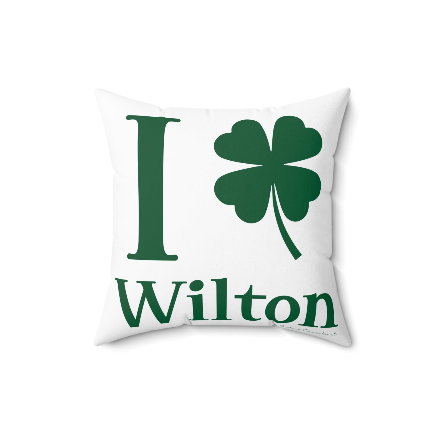 I Clover Wilton Spun Polyester Square Pillow