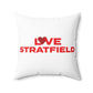 Love Stratfield Spun Polyester Square Pillow