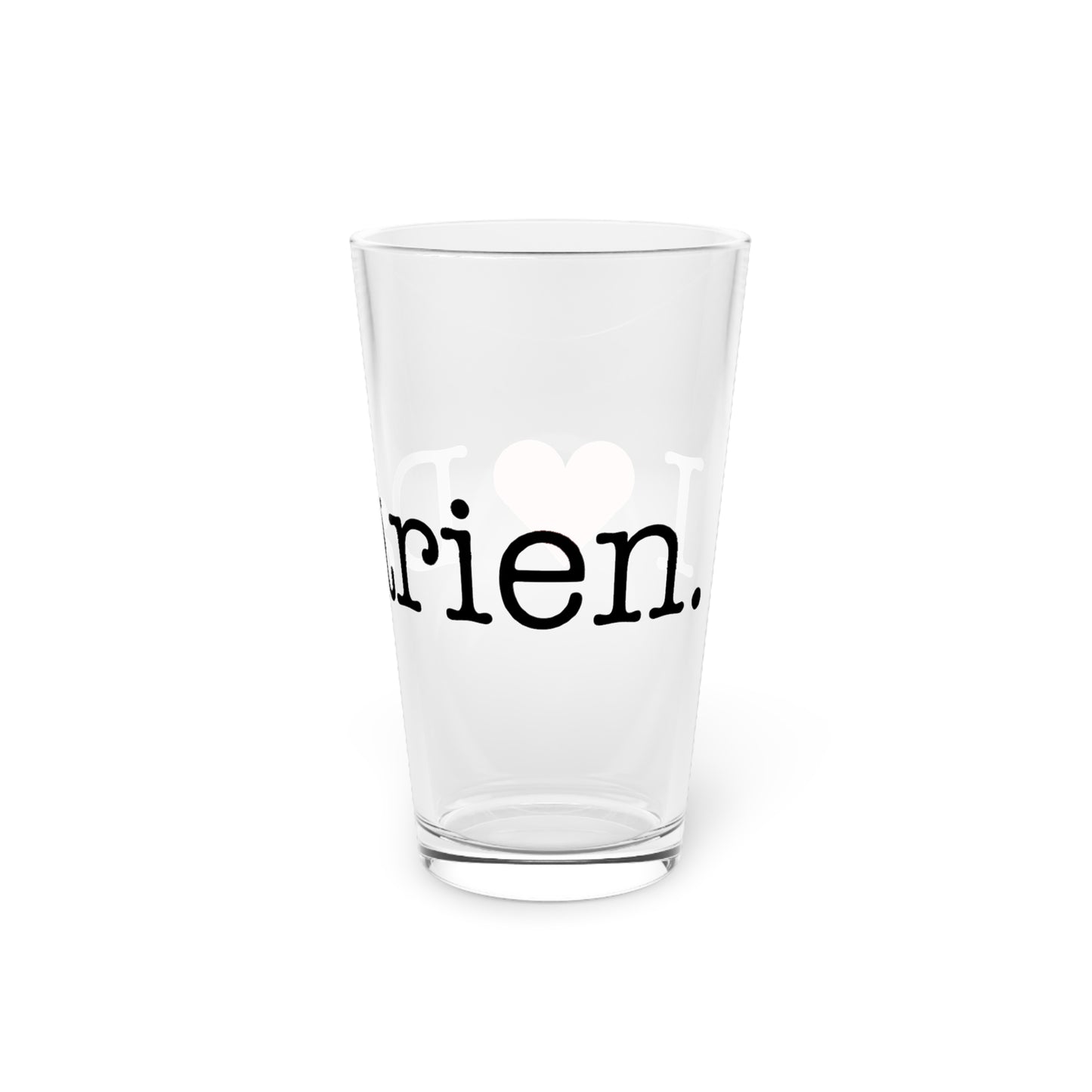 I Heart Darien. Pint Glass, 16oz