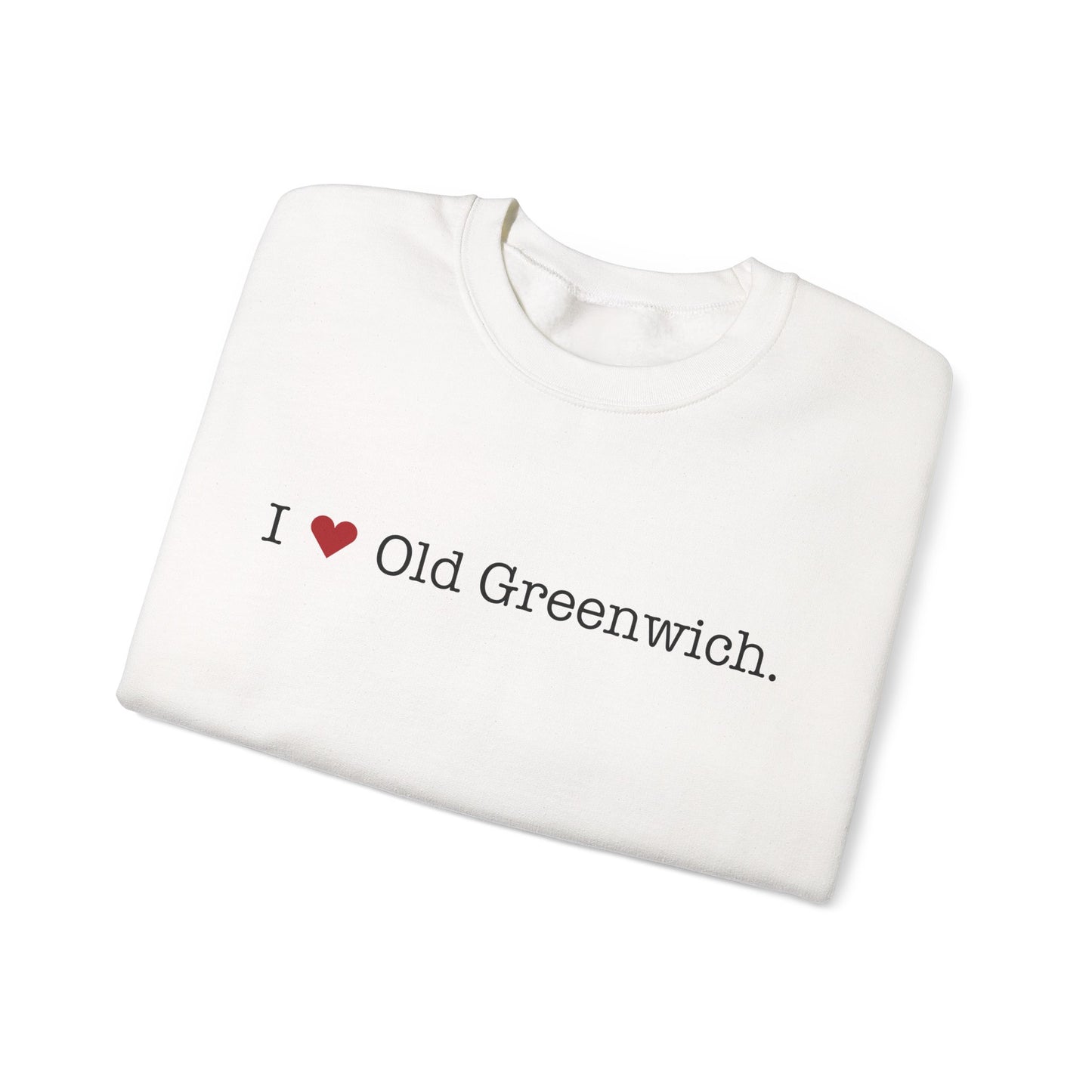 I Heart Old Greenwich. Unisex Heavy Blend™ Crewneck Sweatshirt