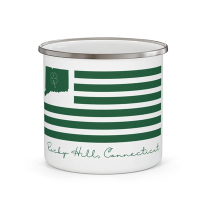 Rocky Hill Connecticut St. Patrick’s Day Flag Enamel Camping Mug