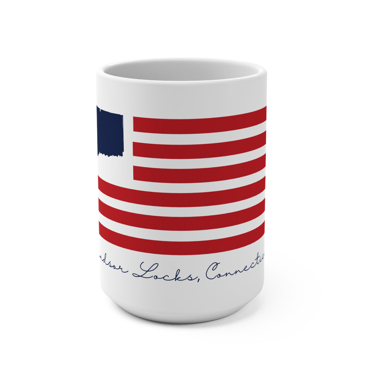 Windsor Locks Connecticut Flag Mug 15oz