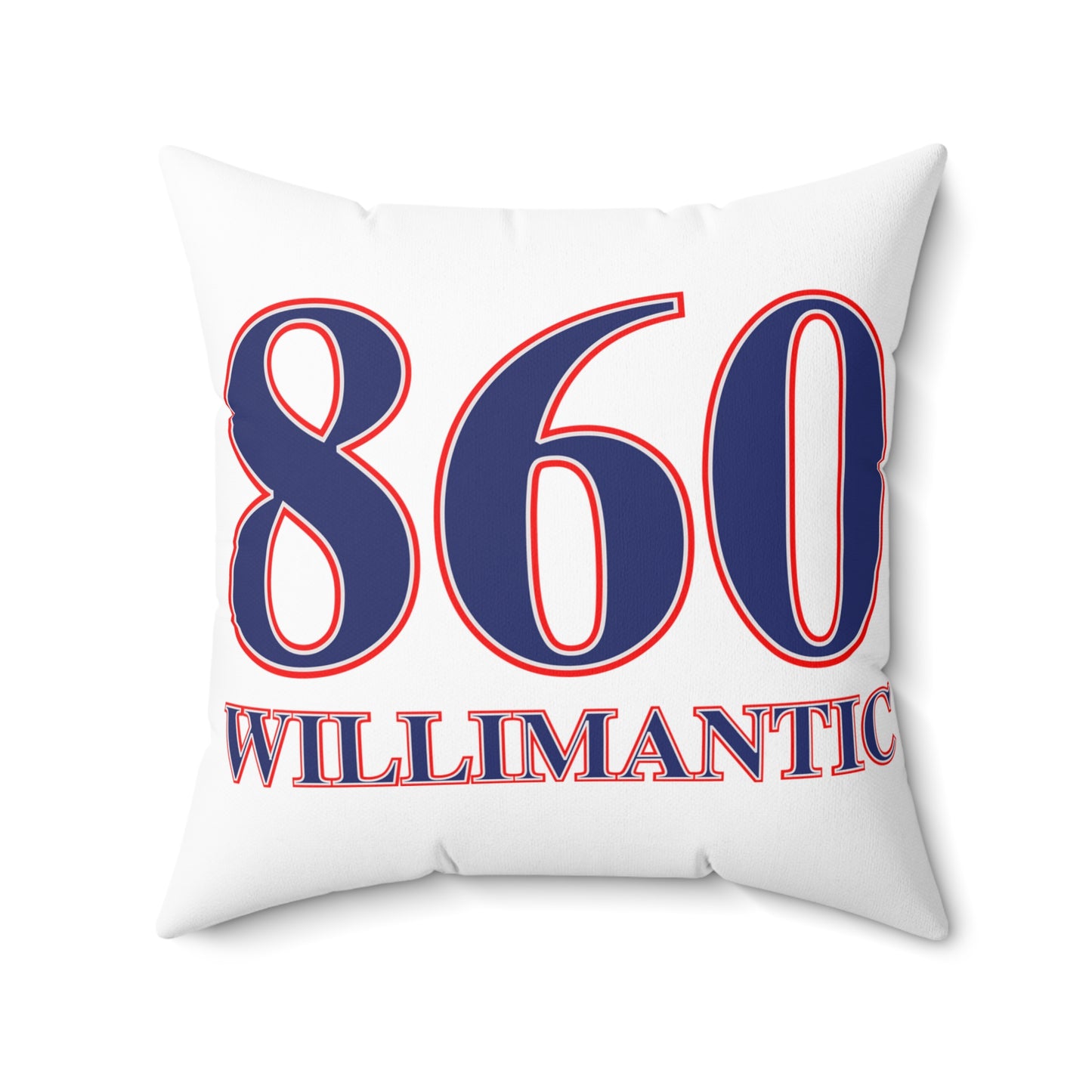 860 Willimantic Red, White & Blue Spun Polyester Square Pillow