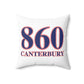 860 Canterbury Red, White & Blue Spun Polyester Square Pillow