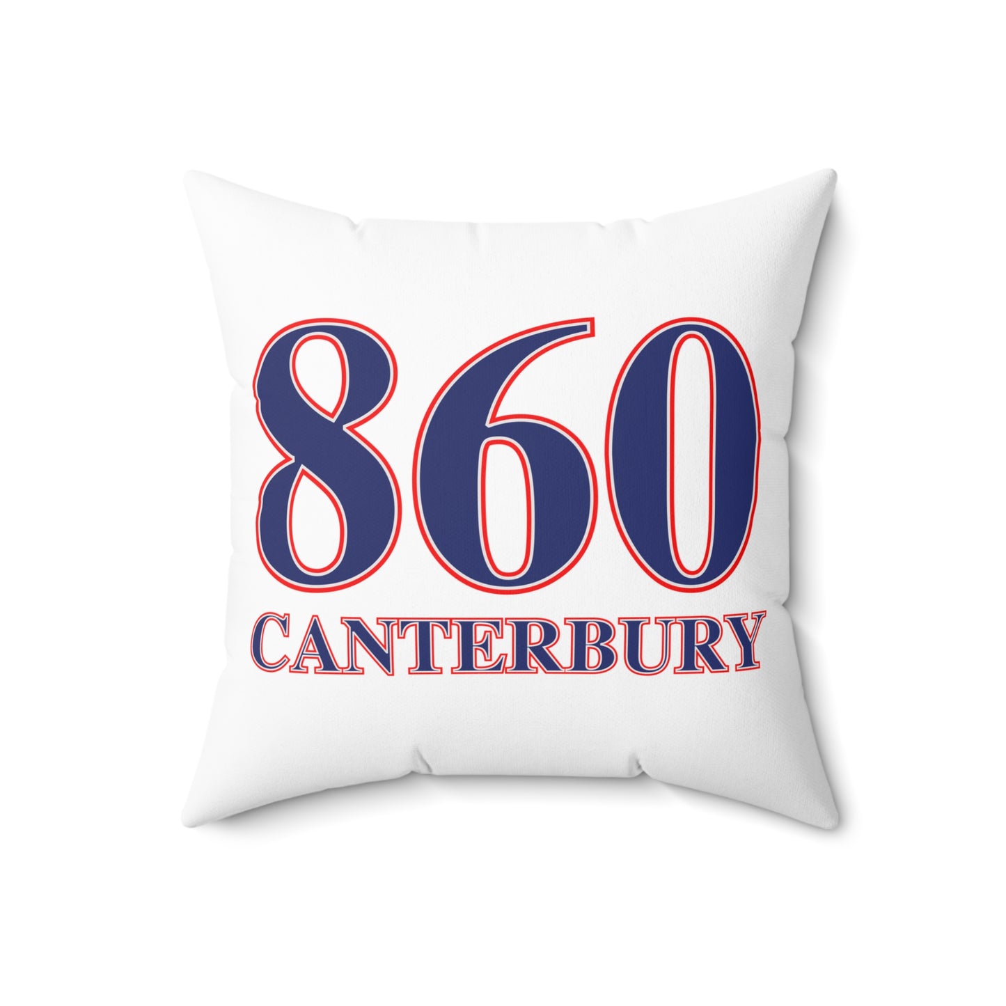 860 Canterbury Red, White & Blue Spun Polyester Square Pillow