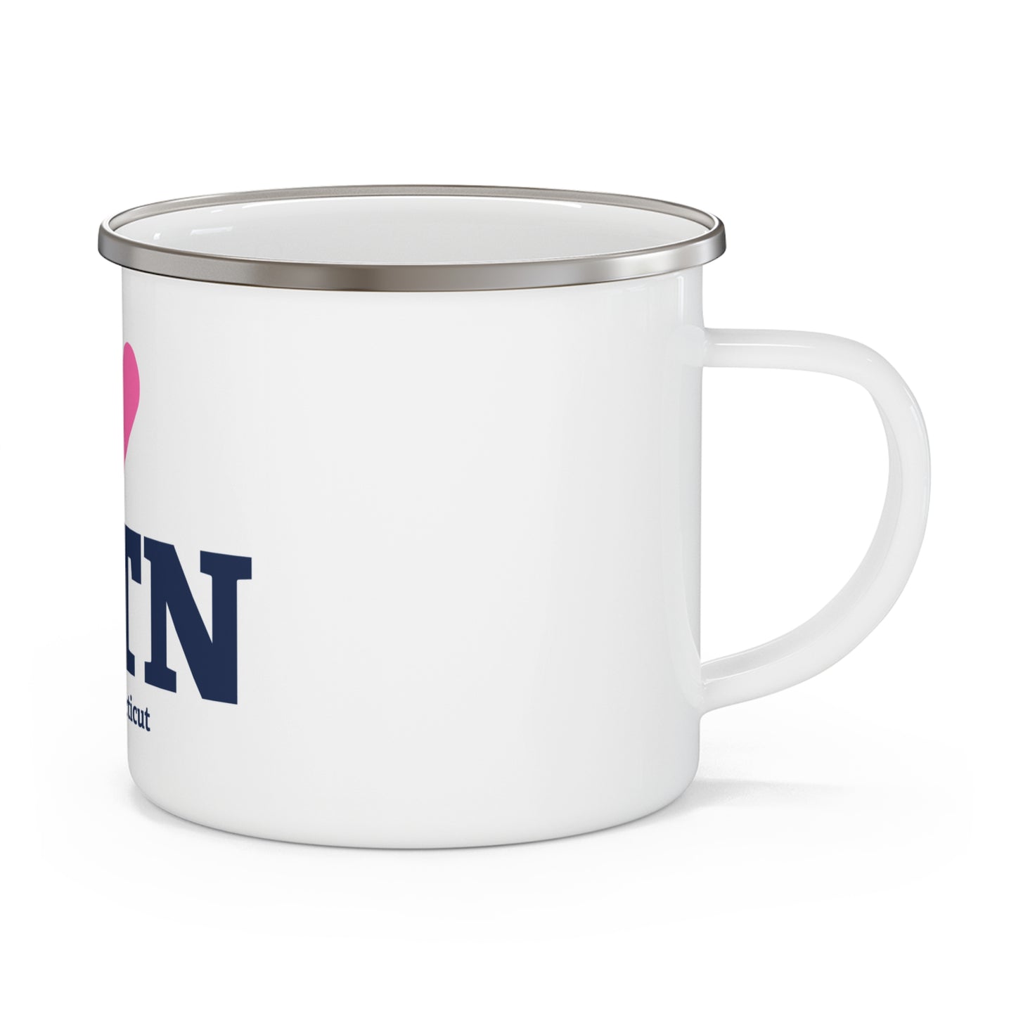 I Heart WLTN Enamel Camping Mug
