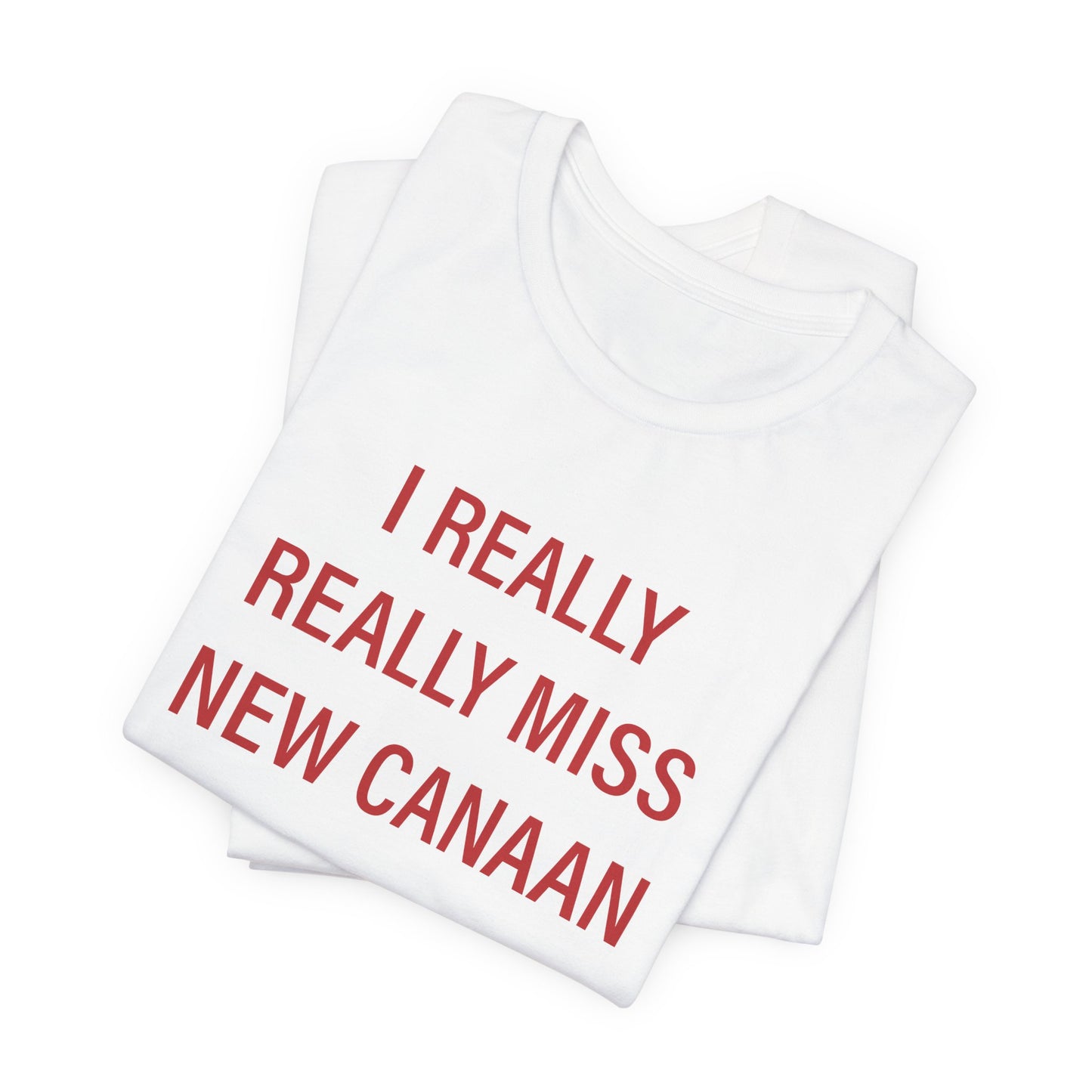 I Really Really Miss New Canaan Unisex Jersey Short Sleeve T-Shirt
