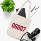 06807 - Greenwich Connecticut Zip Code Organic Canvas Tote Bag