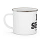 I Heart SHTN Enamel Camping Mug