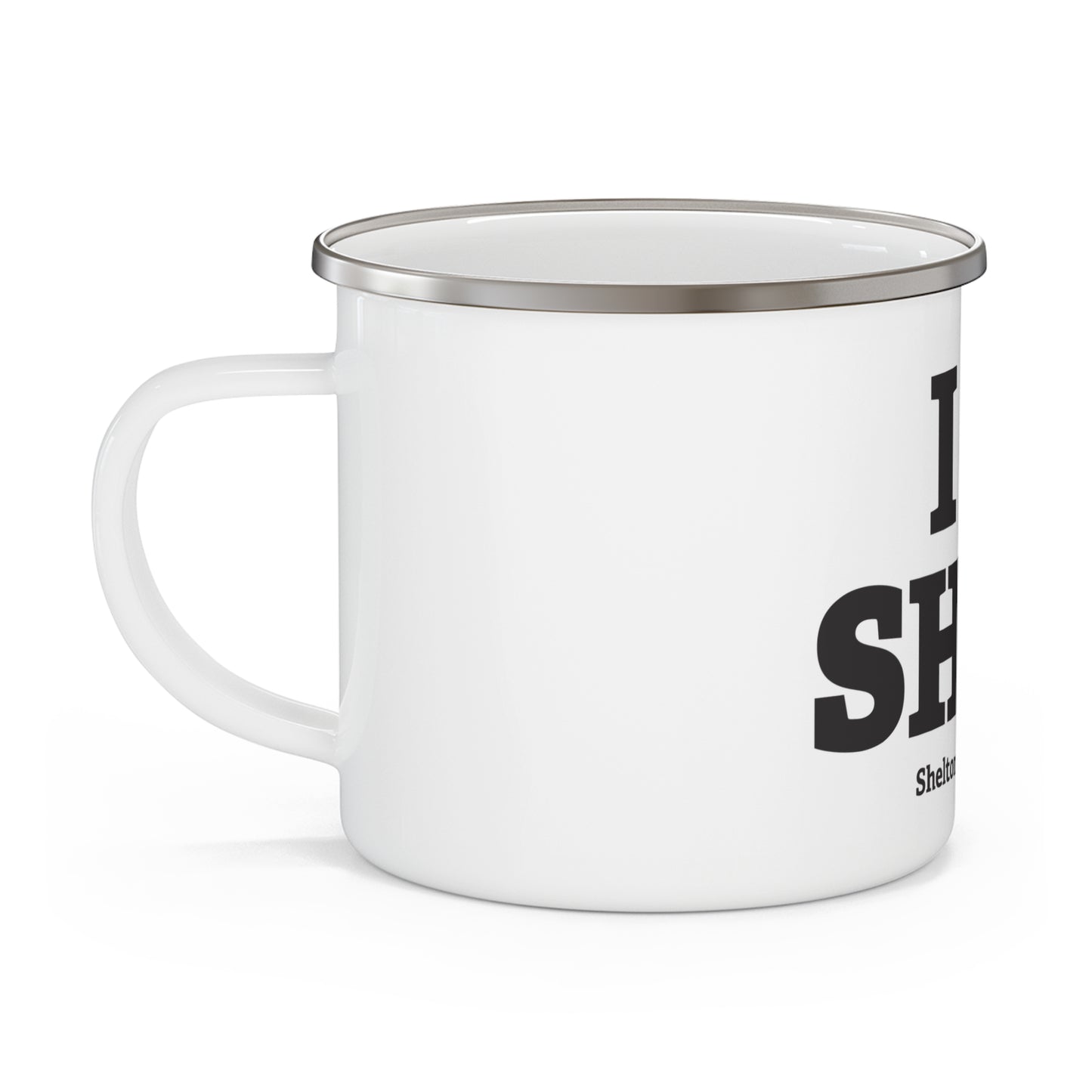 I Heart SHTN Enamel Camping Mug