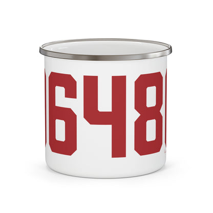 06480 Portland Connecticut Zip Code Enamel Camping Mug