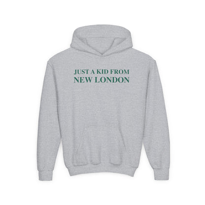 Just a kid from New London Youth Heavy Blend Hooded Sweatshirt
