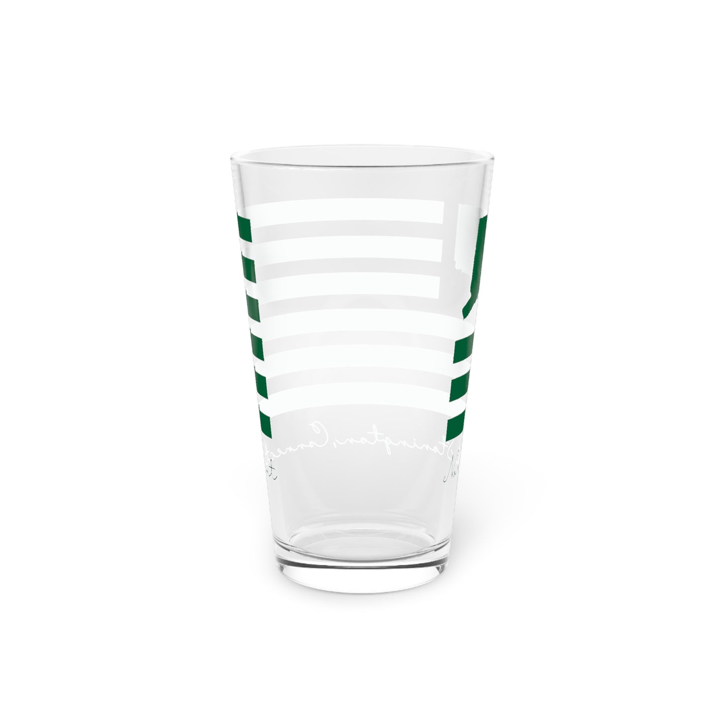 North Stonington Connecticut St. Patrick’s Day Flag Pint Glass, 16oz