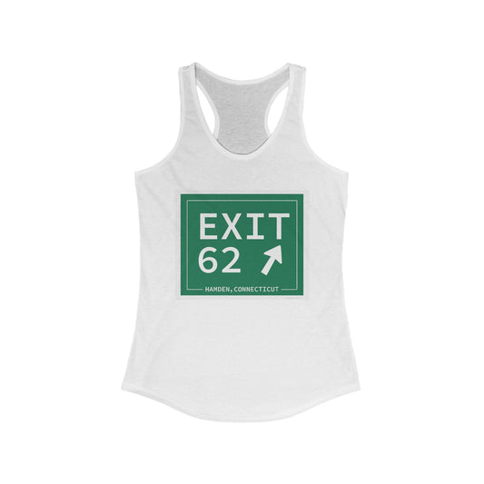Vintage Exit 62 WCP Sign Women's Ideal Racerback Tank Top