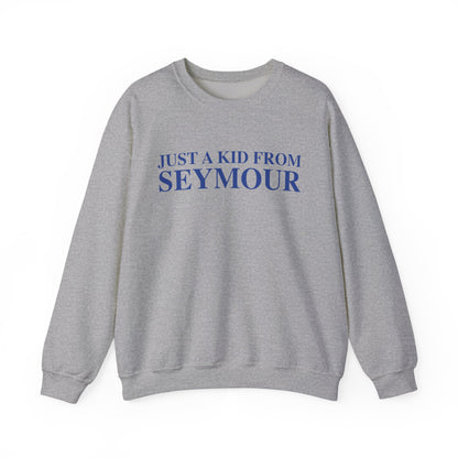 Just a kid from Seymour Unisex Heavy Blend™ Crewneck Sweatshirt