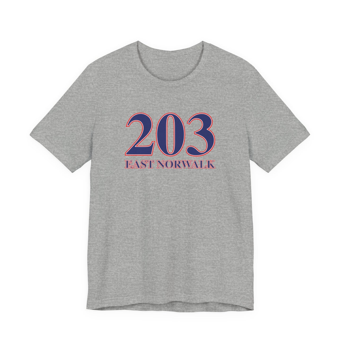 203 East Norwalk Red, White & Blue Unisex Jersey Short Sleeve T-Shirt