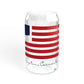 Hampton Connecticut Flag Sipper Glass, 16oz