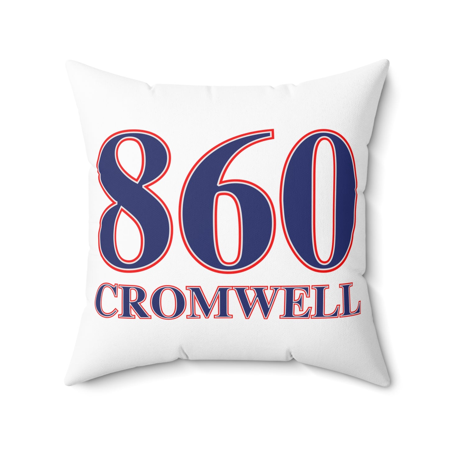 860 Cromwell Red, White & Blue Spun Polyester Square Pillow