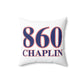 860 Chaplin Red, White & Blue Spun Polyester Square Pillow