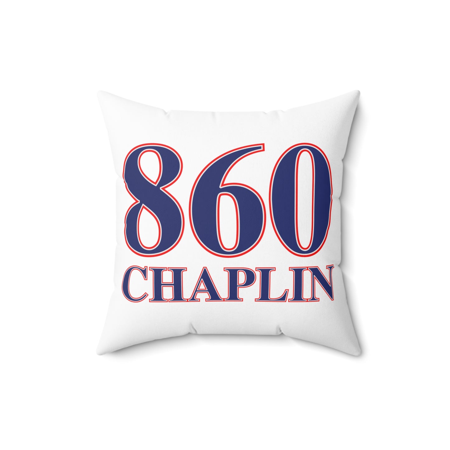 860 Chaplin Red, White & Blue Spun Polyester Square Pillow