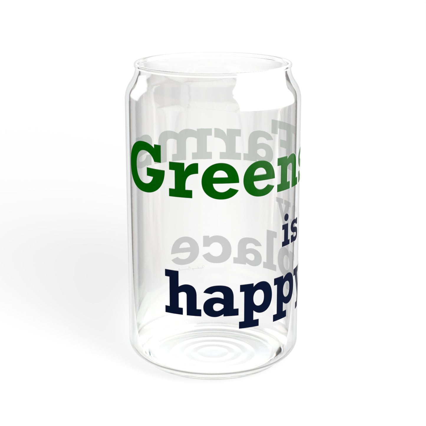 Greens Farms is my Happy Place Sipper Glass, 16oz