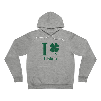 I Clover Lisbon Unisex Sponge Fleece Pullover Hoodie Sweatshirt