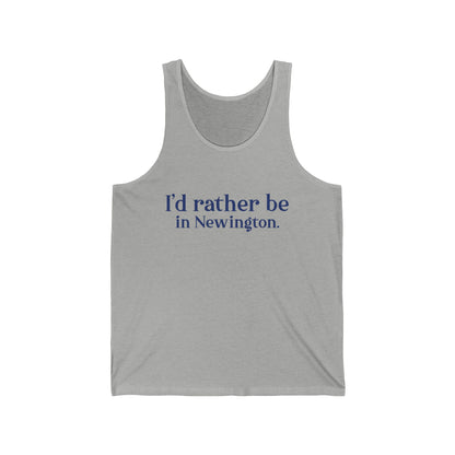 I'd rather be in Newington Unisex Jersey Tank