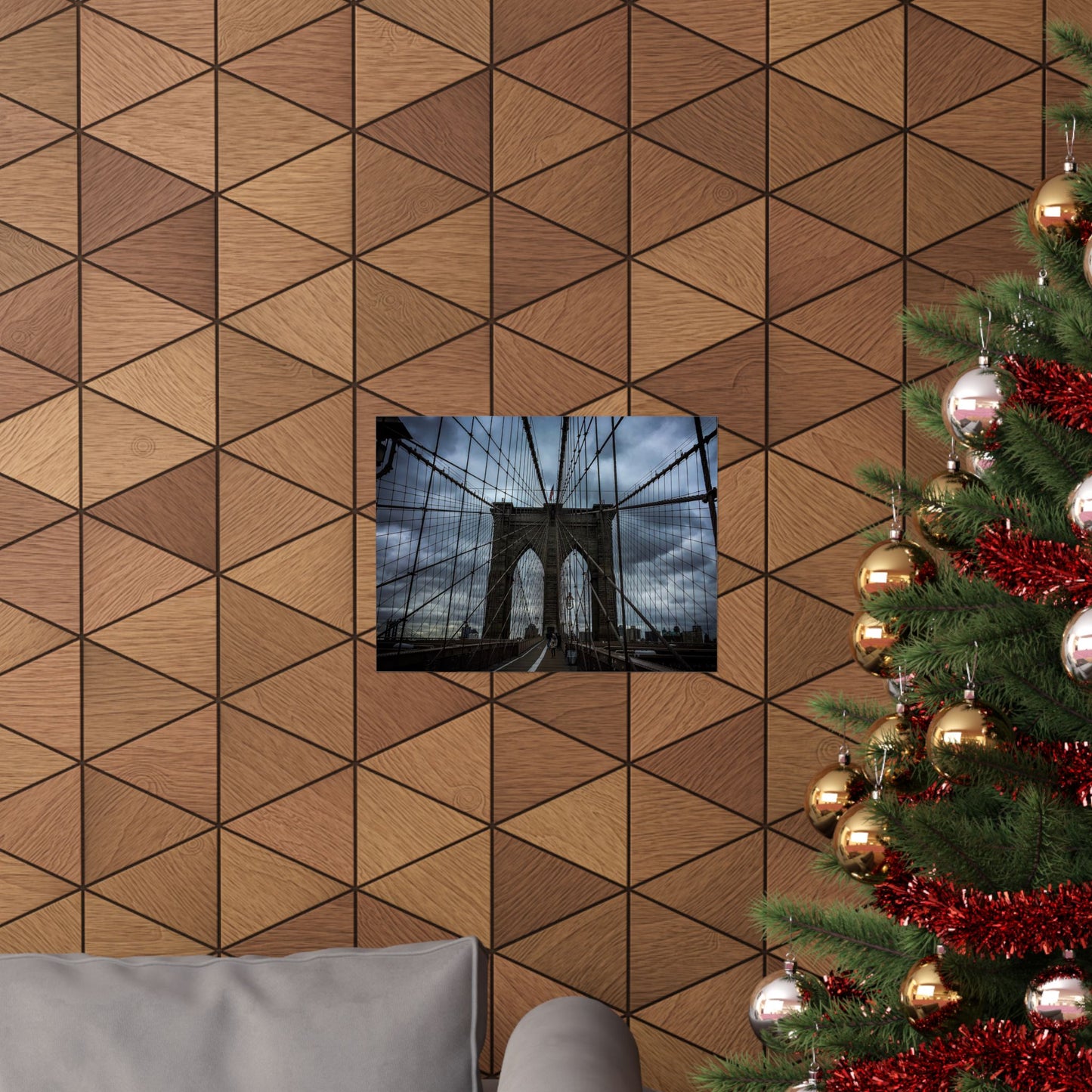 In the middle of the bridge Matte Horizontal Posters
