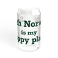 South Norwalk is My Happy Place Sipper Glass, 16oz