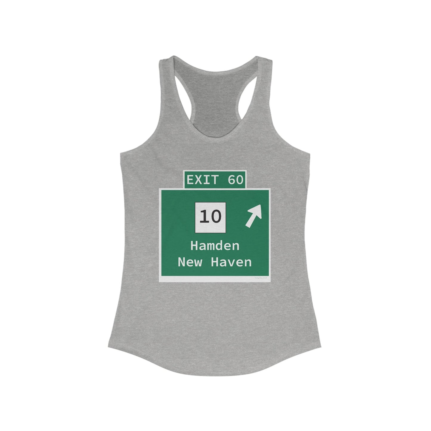 Vintage WCP Exit 60 Sign Women's Ideal Racerback Tank Top