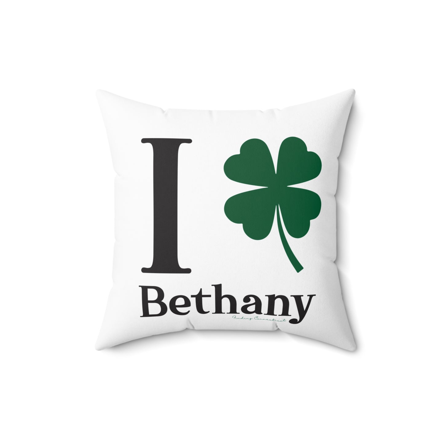 I Clover Bethany Spun Polyester Square Pillow