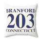 Branford 203 Connecticut Polyester Square Pillow