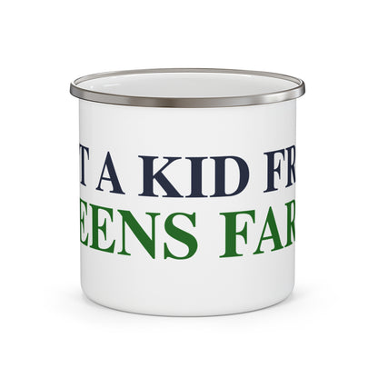 Just a kid from Greens Farms Enamel Camping Mug