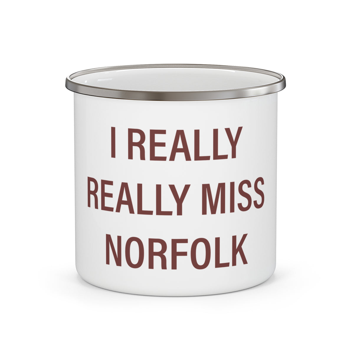 I Really Really Miss Norfolk Enamel Camping Mug
